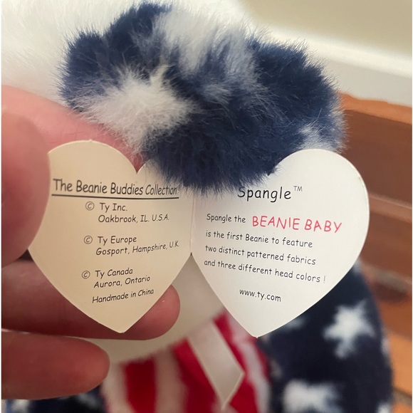 💙1999 Beanie Buddy Spangle 🇺🇸 & baby Glory 1997 - Picture 6 of 12